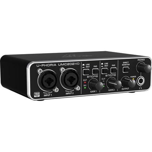 Card âm thanh Behringer U-PHORIA UMC202HD 2-In/ 2-Out- USB 2.0 Audio Interface (0403)