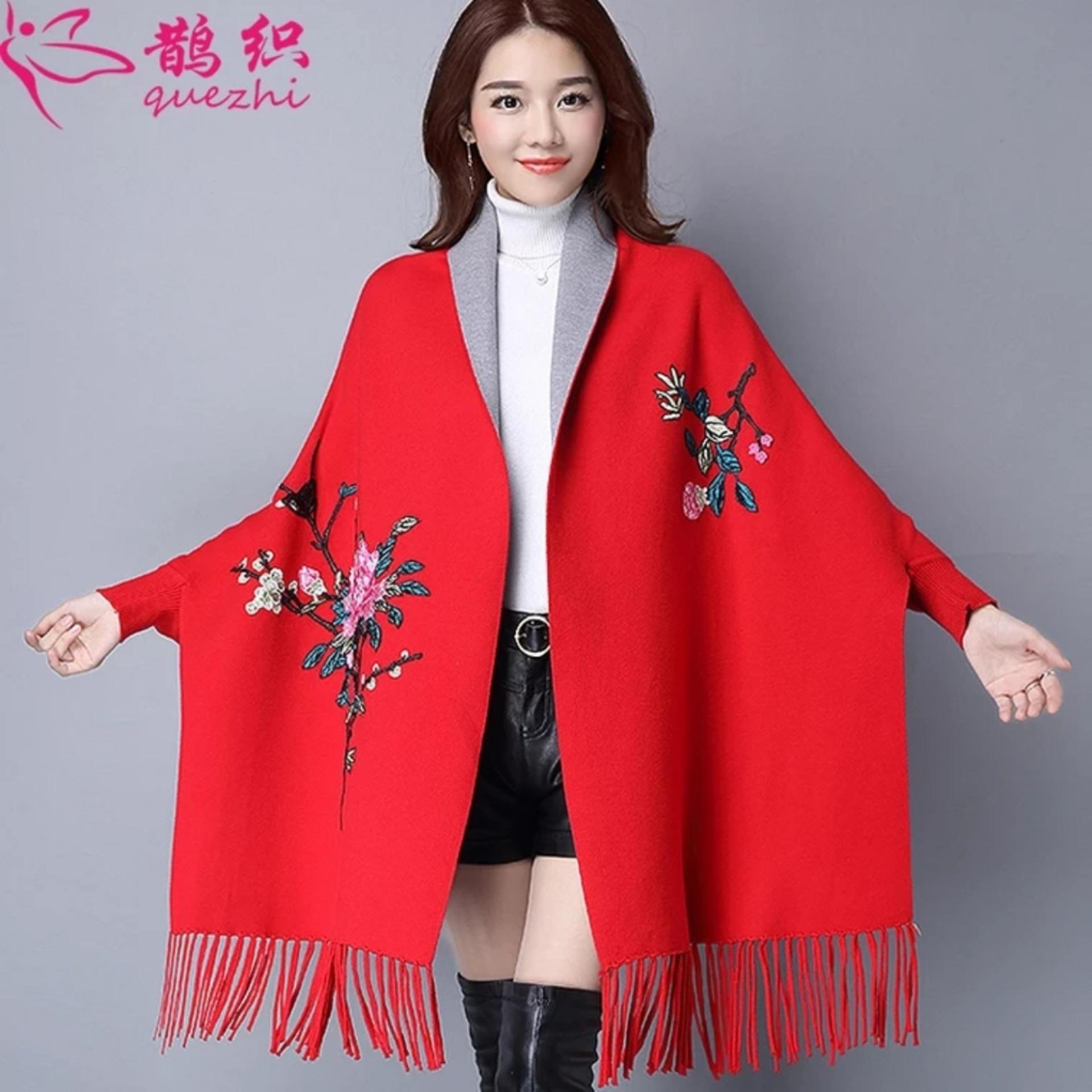 Áo choàng len thêu Quảng Châu
