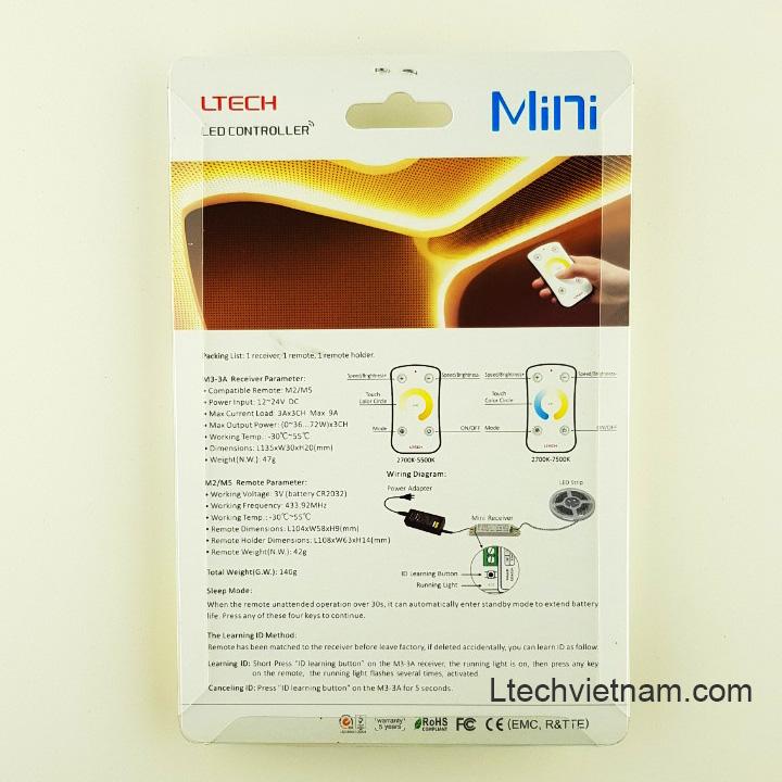 Bộ điều khiển Ltech đèn Led mini M2+M3-3A CV CT controller