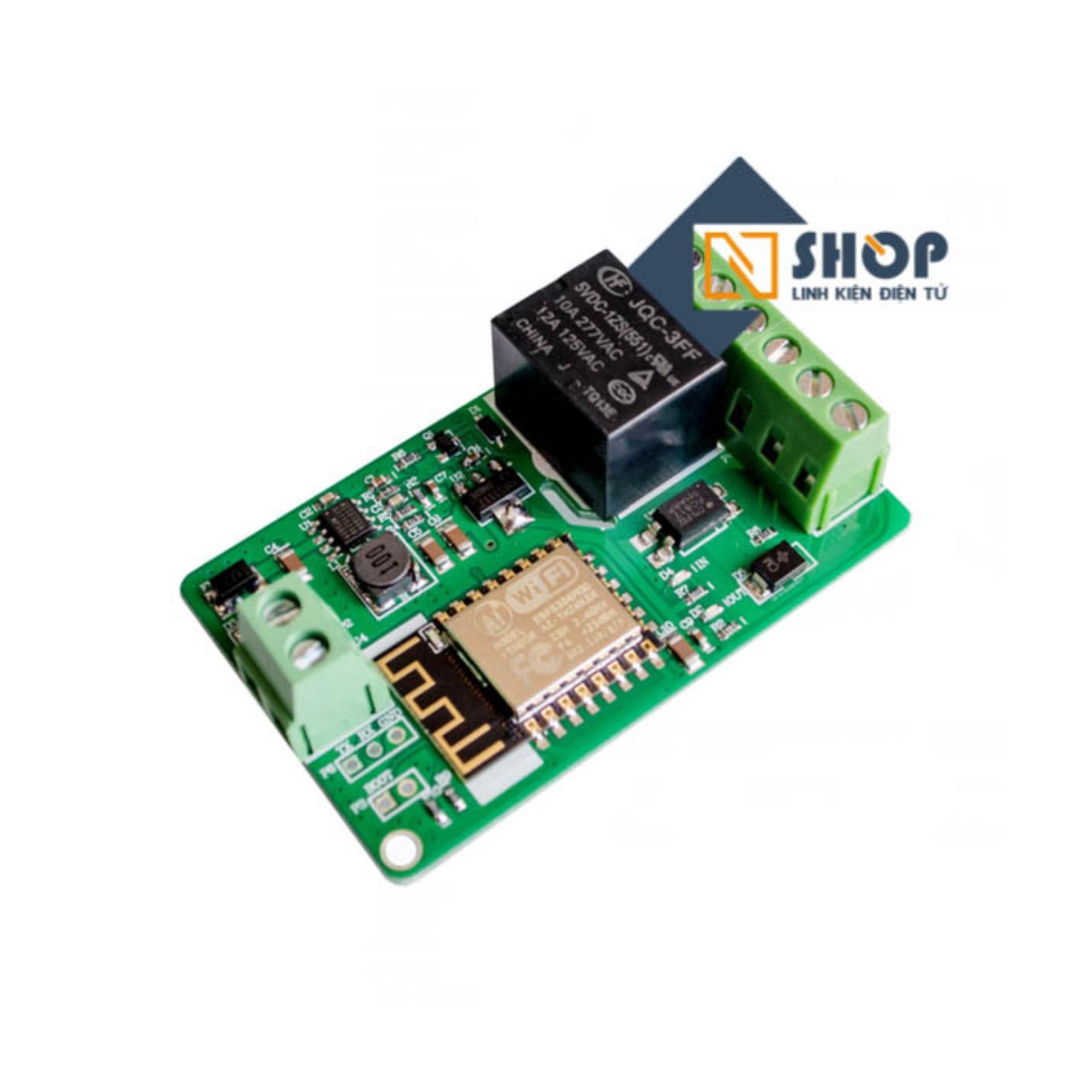 Mạch điều khiển wifi relay ESP8266 V12