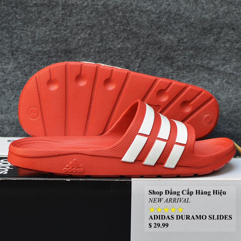 ADIDAS_ DURAMO AUTHENTIC màu đỏ sọc trắng