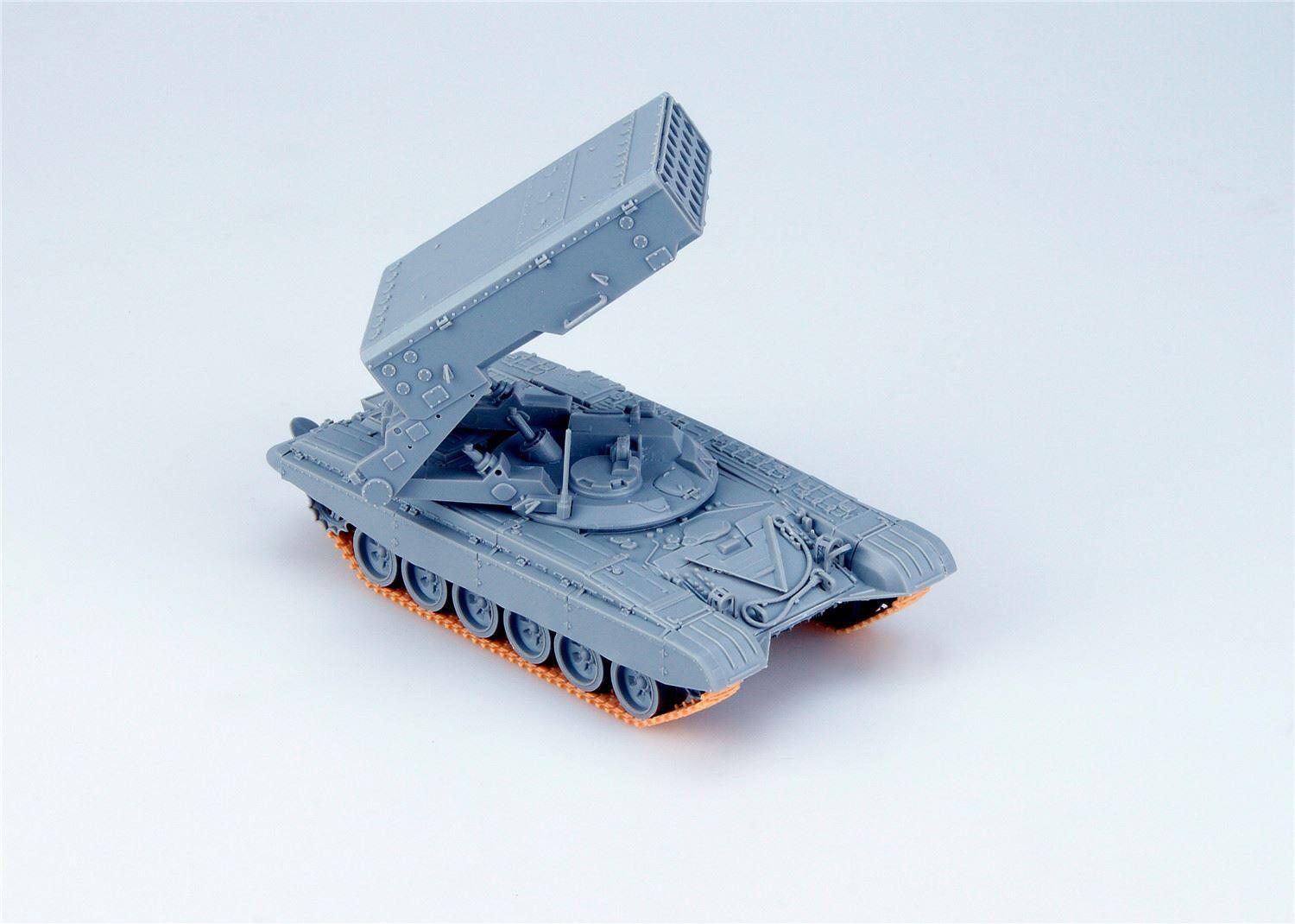 Mô hình lắp ghép xe chiến đấu TOS-1A (T-72 chassis)