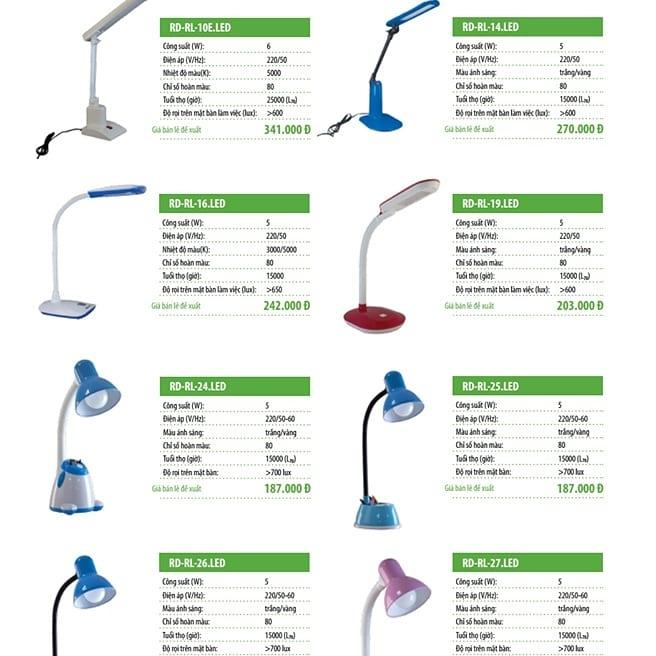 Đèn bàn LED bảo vệ thị lực  RD - RL 19LED