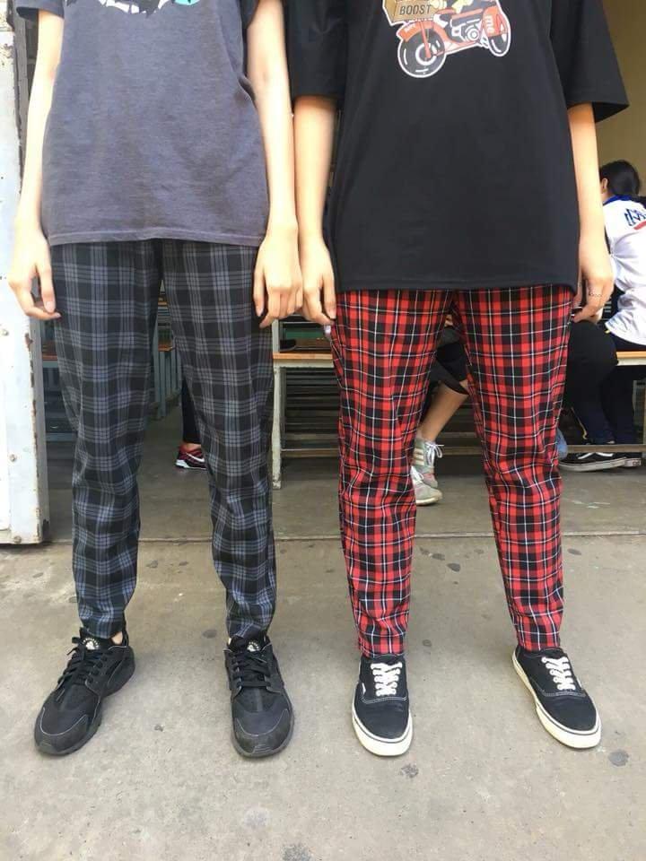 quần kẻ , quần caro unisex