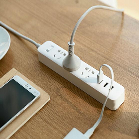 Ổ cắm điện thông minh Xiaomi Mi Power Strips có 3 cổng USB( Trắng/Đen)