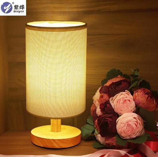 Đèn ngủ để bàn tiết kiệm không gian mới DN004 VÀNG KEM - Kèm bóng LED chuyên dụng