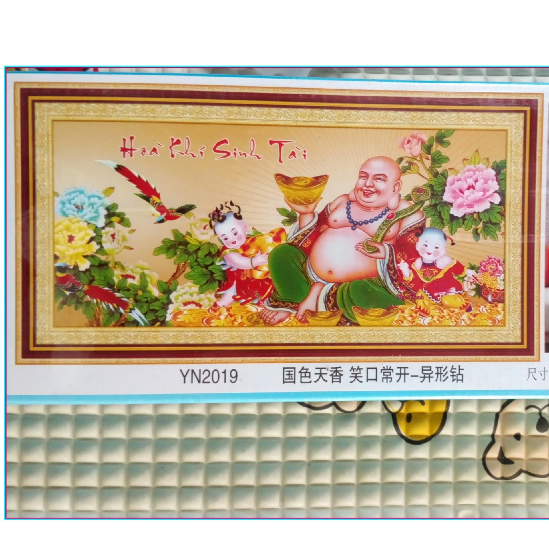 Tranh đính đá dillac YN2019-Tranh chấm đá cao cấp (chưa đính), keo đính cực kỳ tốt, đá đa sắc long lanh mọi góc cạnh