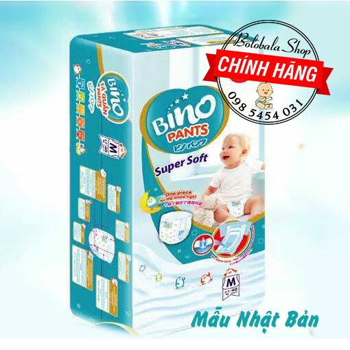 Tã quần Bino size M40/L36/XL32/XXL28