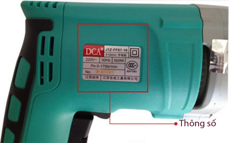 Máy khoan cầm tay DCA AJZ07-10 - J1Z-FF07-10 (500W)