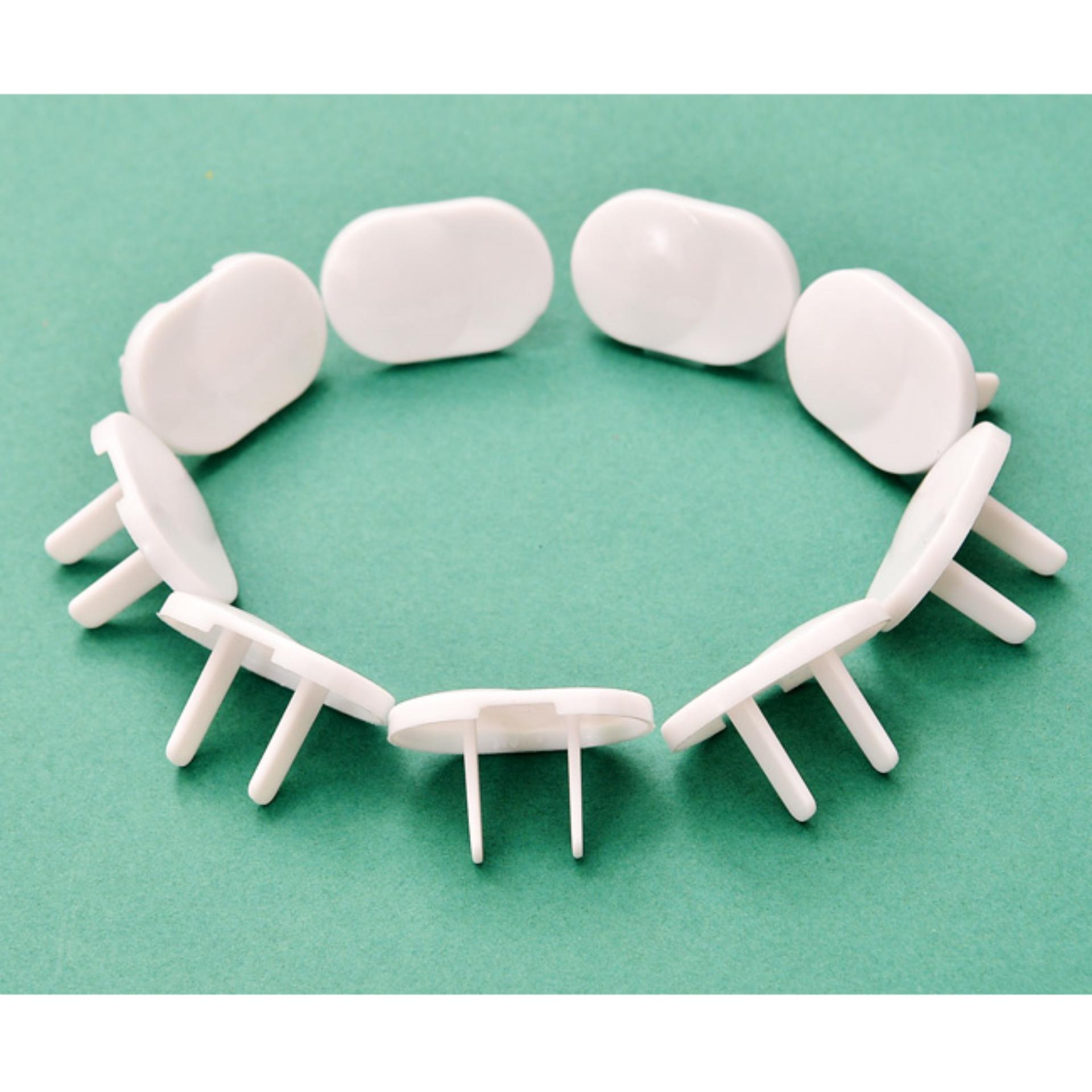 Bộ 6 nắp che ổ cắm điện an toàn cho bé (Trắng)