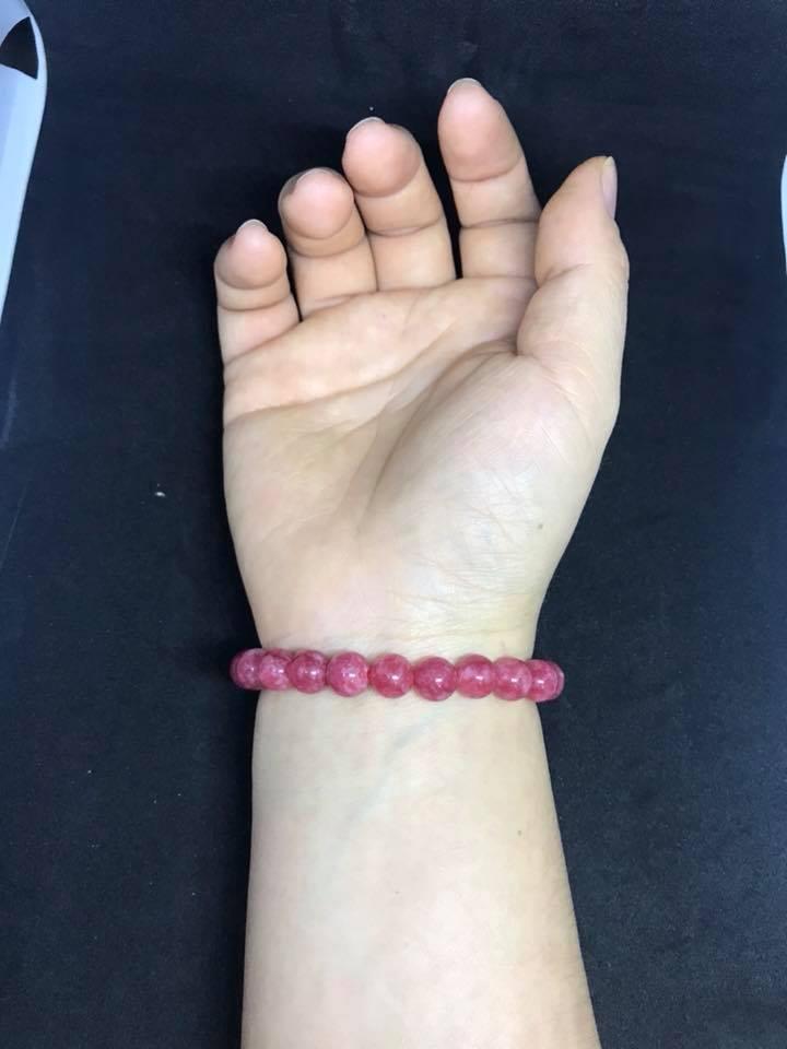 [HCM]VÒNG TAY ĐÁ RUBY HỒNG NGỌC 8LY