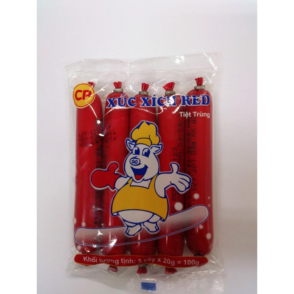 Combo10 gói xúc xích tiệt trùng heo 100g