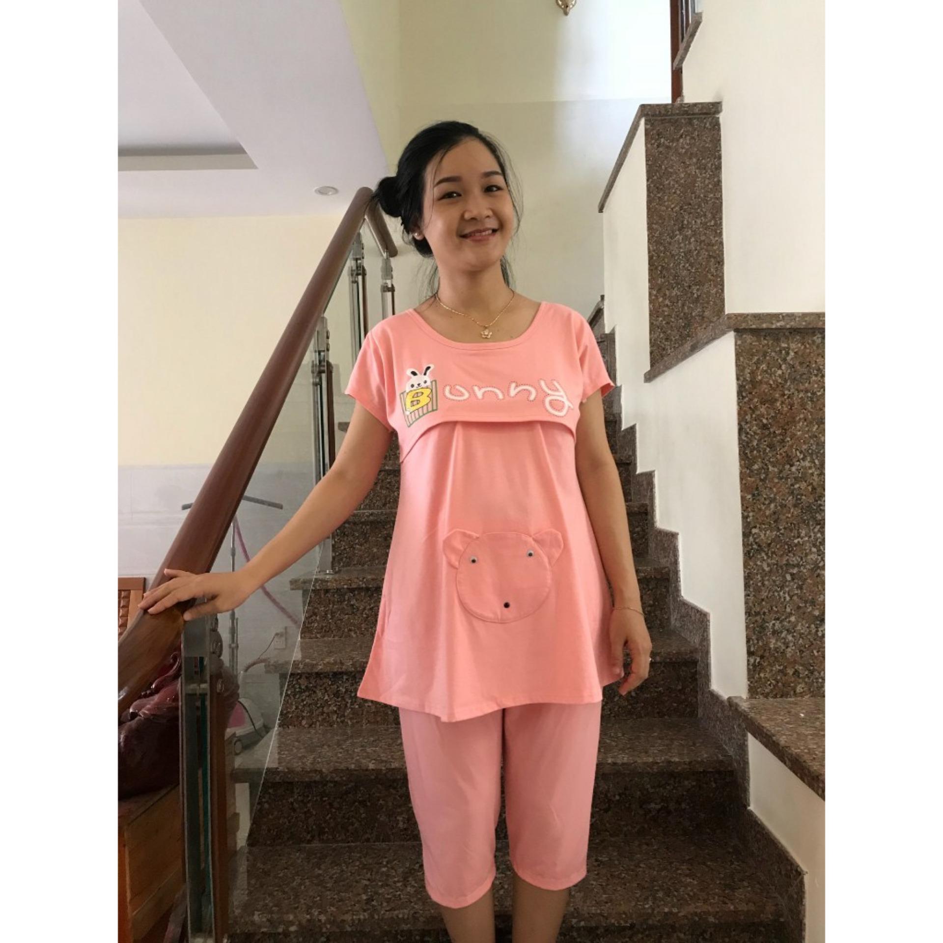 Đồ bộ bầu lửng 2 chức năng Bunny (da)