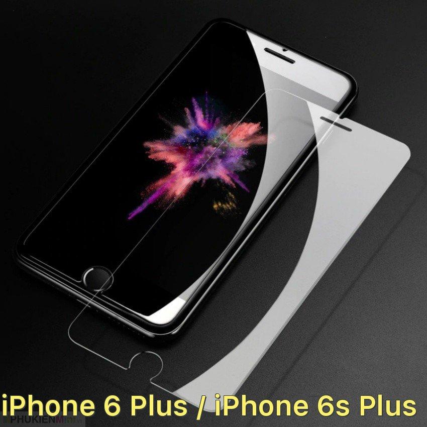 Dán cường lực 9H cho iPhone 6 Plus / iPhone 6s Plus Không màu