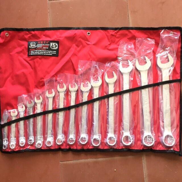 Bộ cờ lê vòng miệng Yeti 8-32 14 chi tiết.