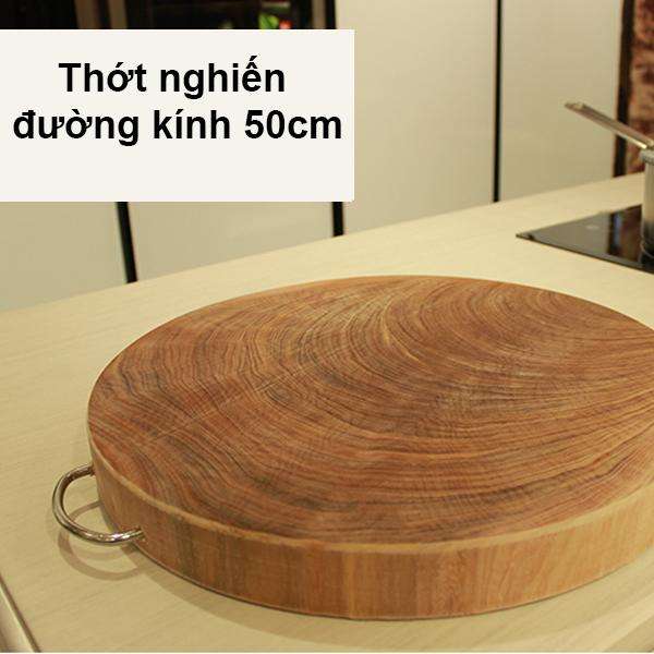 Thớt nghiến nội địa đường kính 50cm 50x7cm