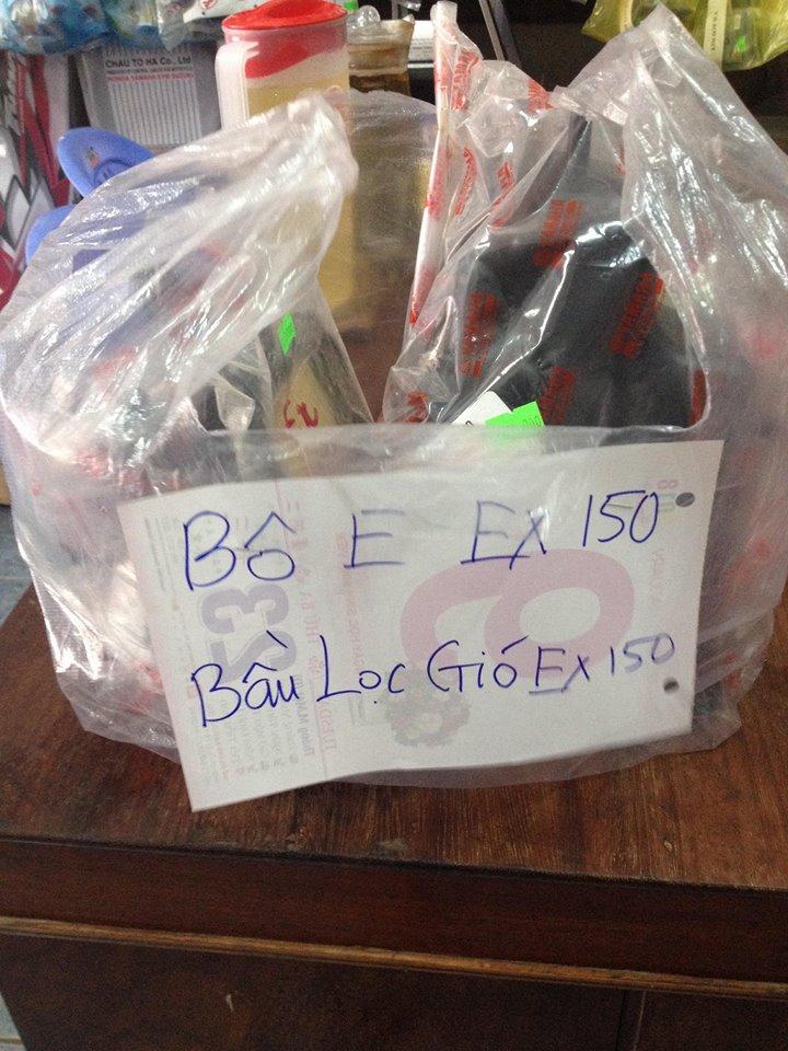 Bộ Pô E zin EX150-(Bộ Bầu lọc gió EX150) + lọc gió