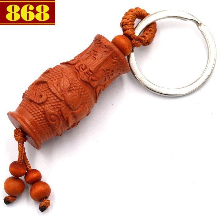 Combo 3 móc chìa khóa bình bông phong thủy 3d