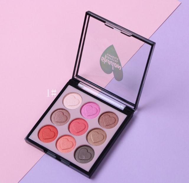 Bảng phấn mắt Lameila 9 tone màu hình trái tim