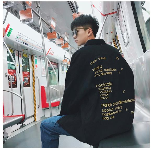 Áo khoác jean nam hot hàn quốc tik tok (JM-JK 20 đen)