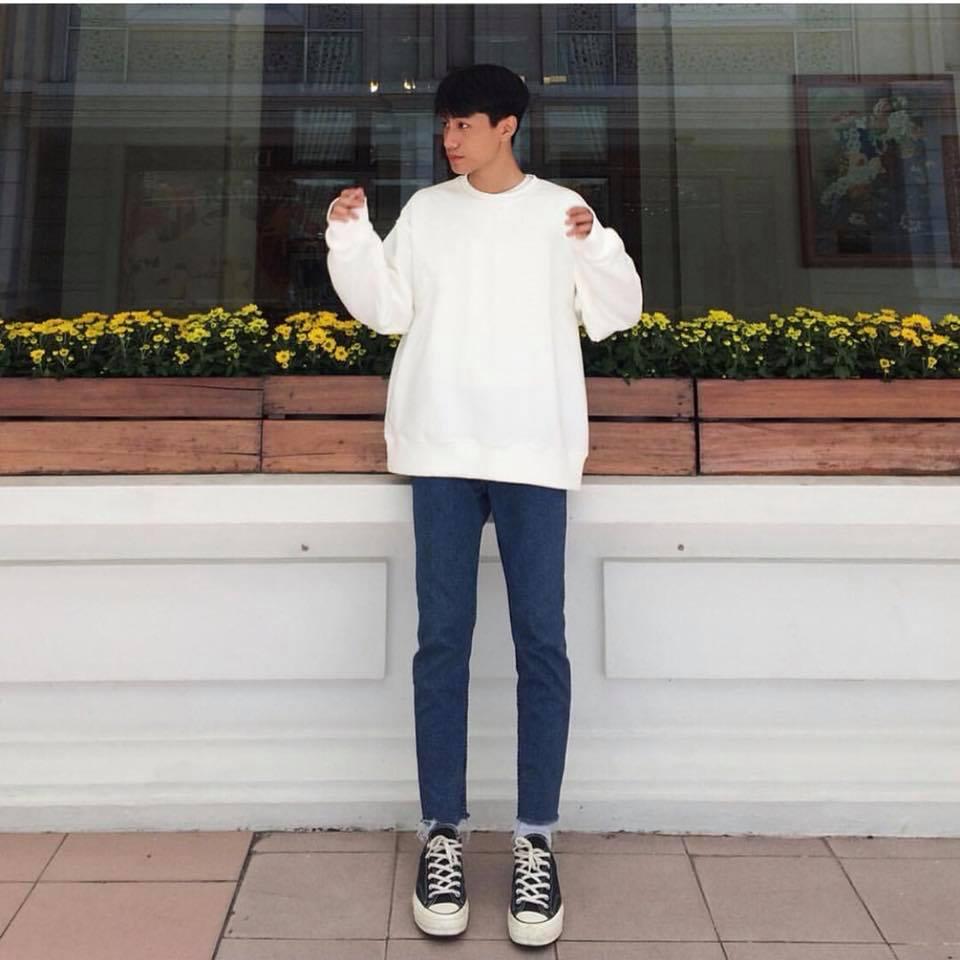 Áo Sweater Trơn Unisex - Sweater Basic Nhiều Màu