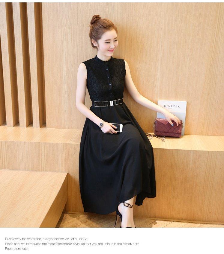 Đầm vintage phối ren beyeu1688 - by6081 + kèm thắt lưng