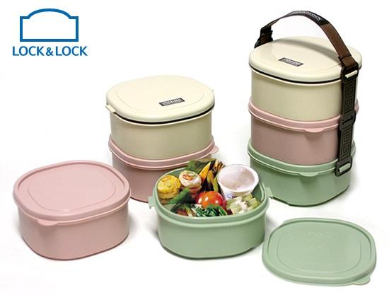 Cặp lồng cơm 3 tầng Lock&Lock Size S 520ml HPL770