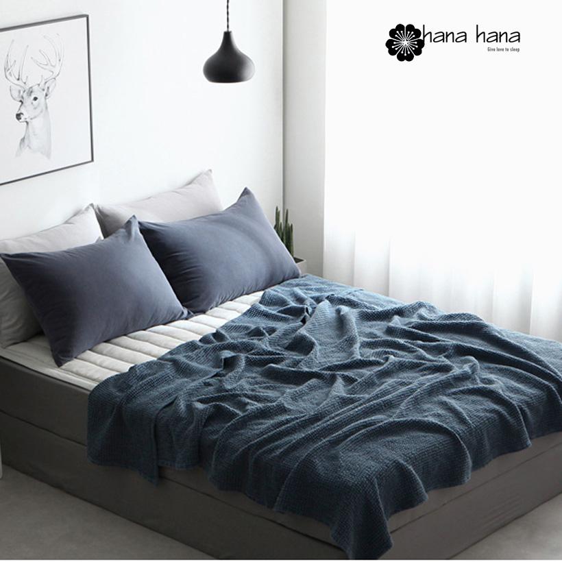 Chăn HANAHANA MODERNWAFFLE COTTON SPREAD 190 x210 cm (Navy)