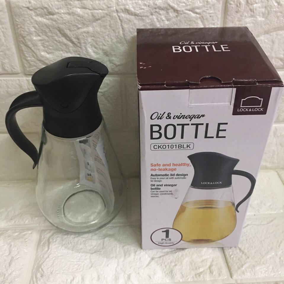 BÌNH RÓT DẦU THỦY TINH LOCK&LOCK 550ML CK0101BLK