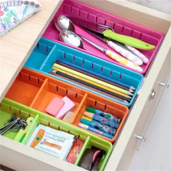 Plastic Desk Organizer Memo Pen Stationery Storage Box Case Desk