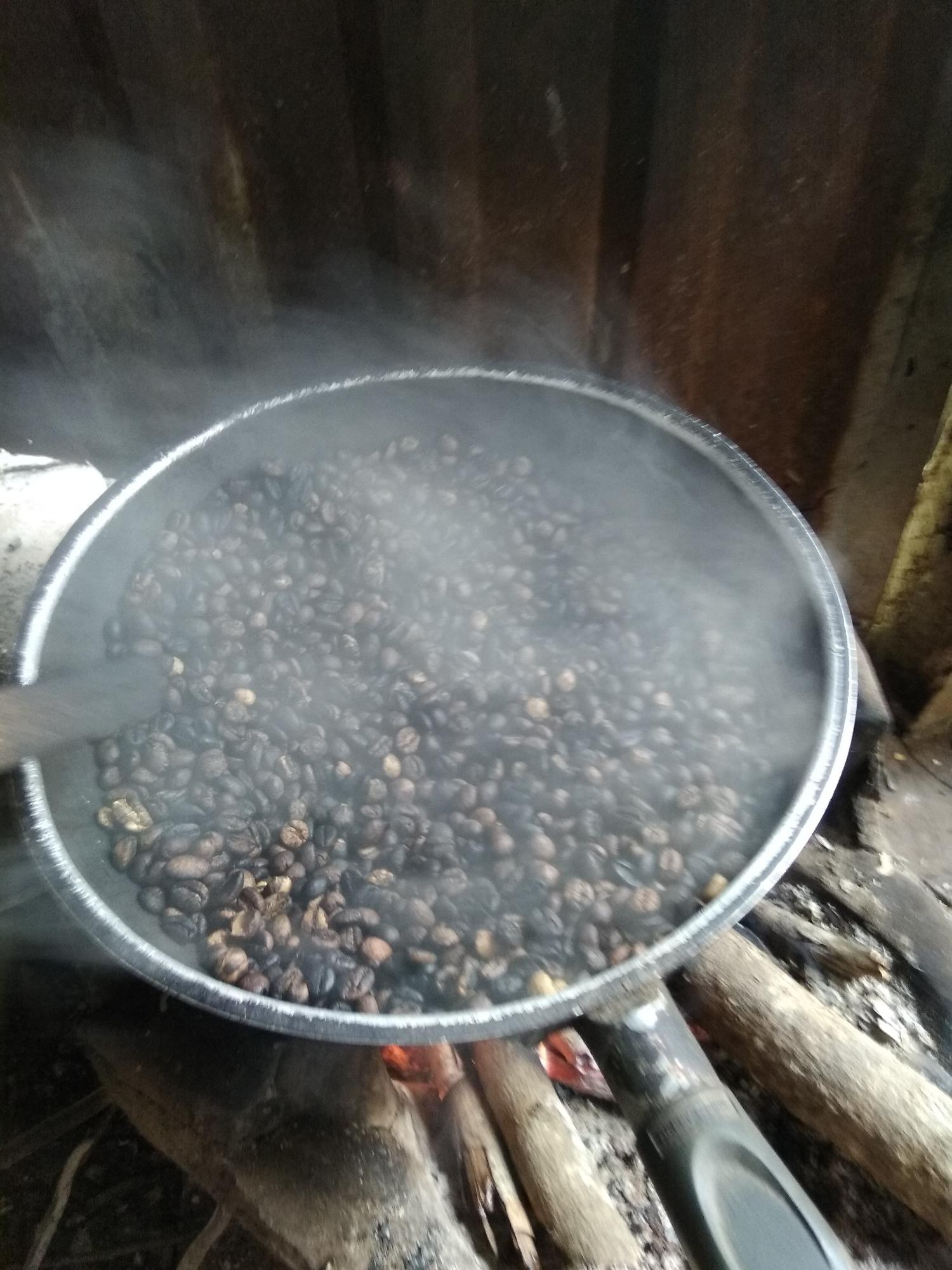 1kg cà phê hạt Robusta đã rang thủ công