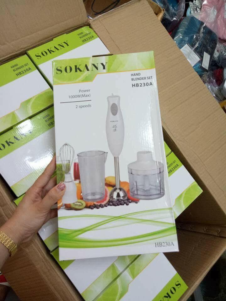 Máy xay cầm tay Sokany HB230A(Trắng)