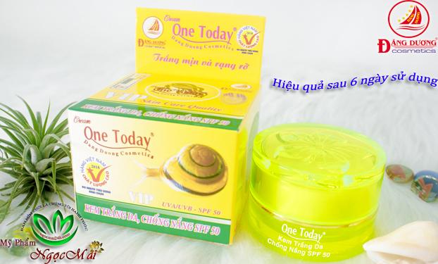 Kem Trắng Da Chống Nắng SPF 50 ốc sên One Today VIP 15g