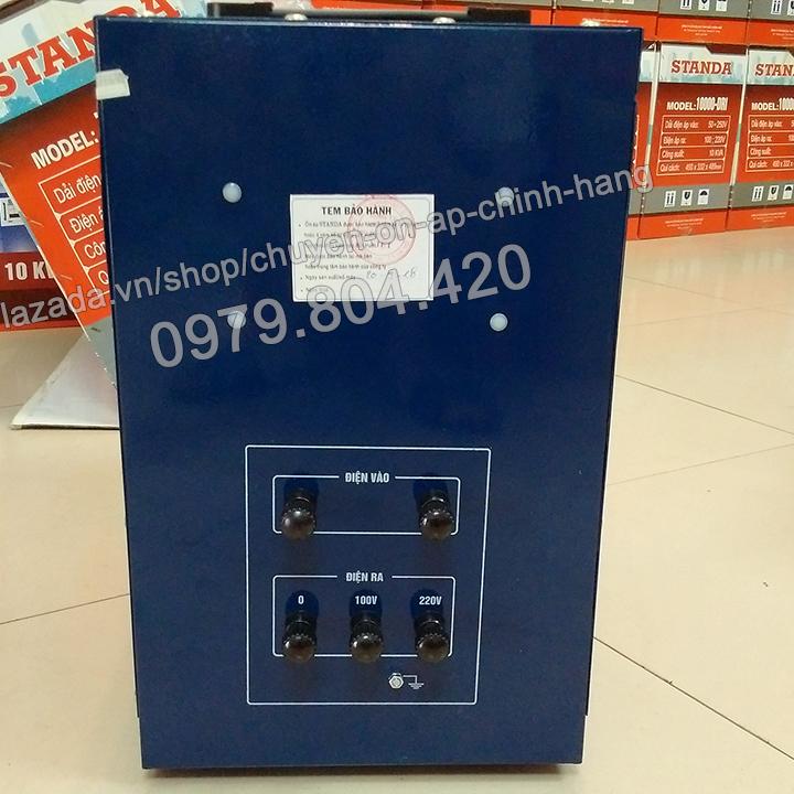 Ổn Áp Standa 7,5KVA DR-I dải 50-250V, bảo hành 4 năm, 100% dây đồng ( Logo Quả Xoài )