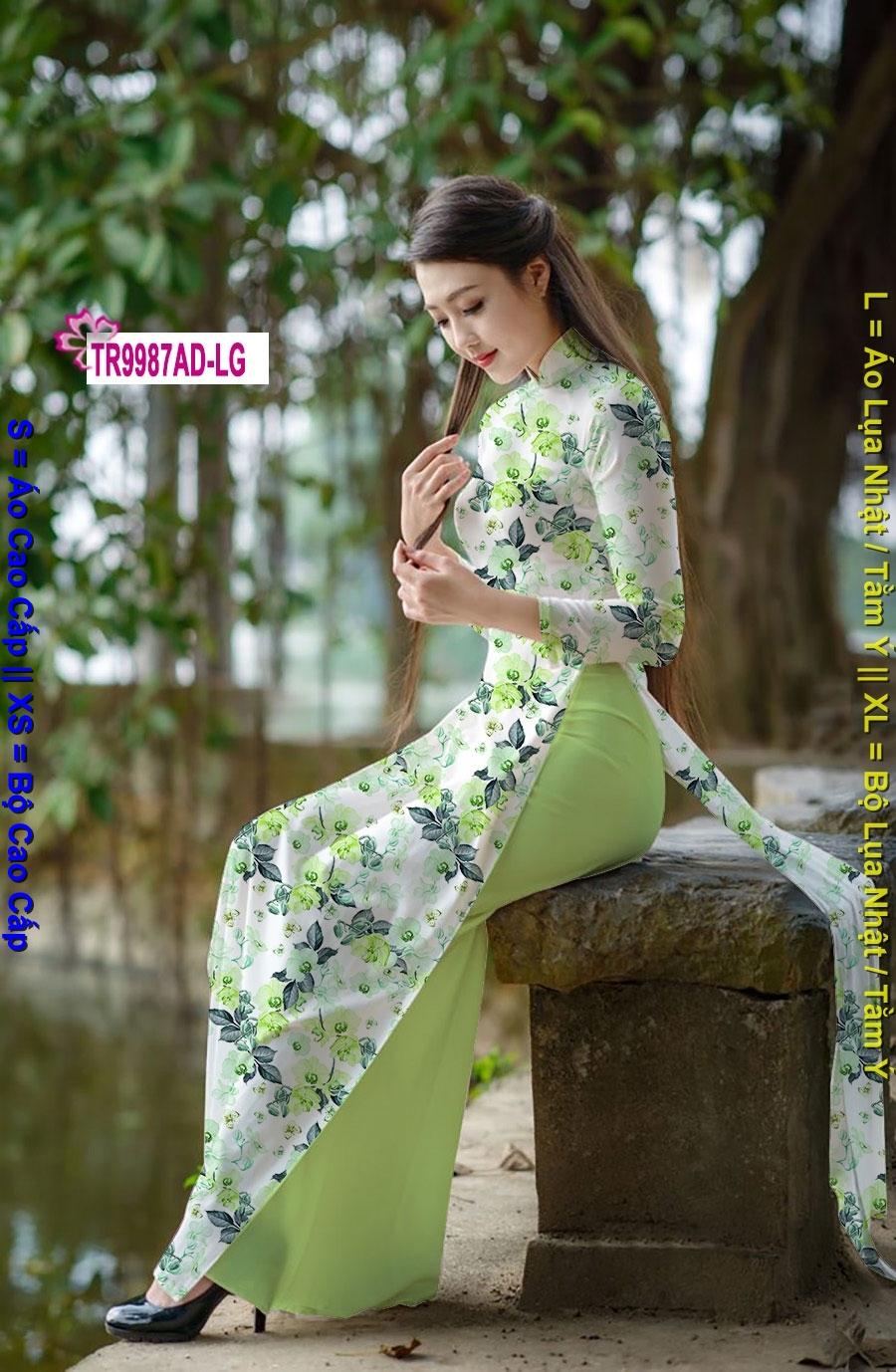 Vải bộ / áo dài in 3D - TR 9987 AD - Vải Áo Dài Ngọc Tâm