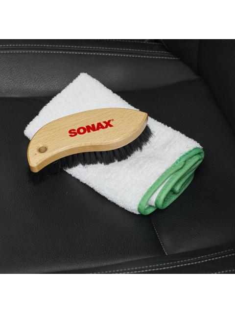 Bàn chải vệ sinh ghế da nội thất - Sonax textile & leather brush