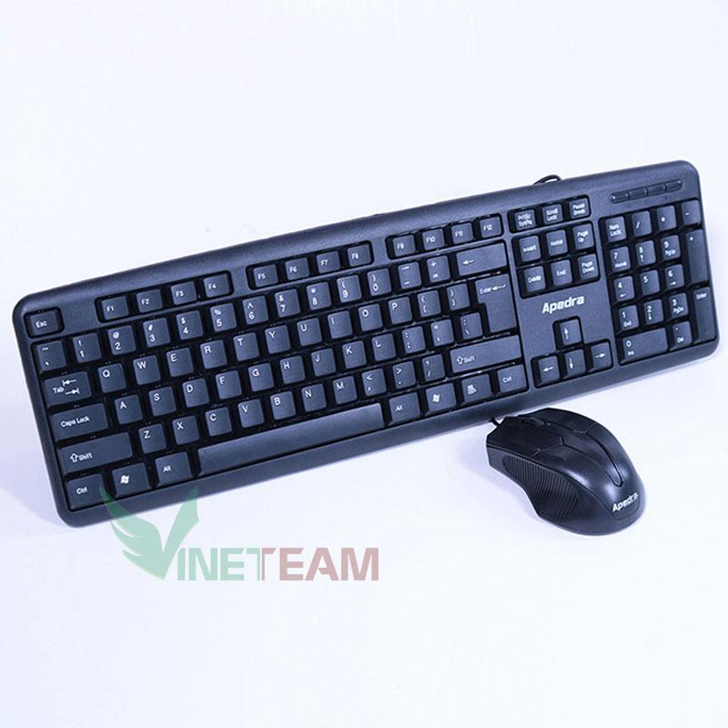Bộ bàn phím chuột văn phòng APEDRA KM-520