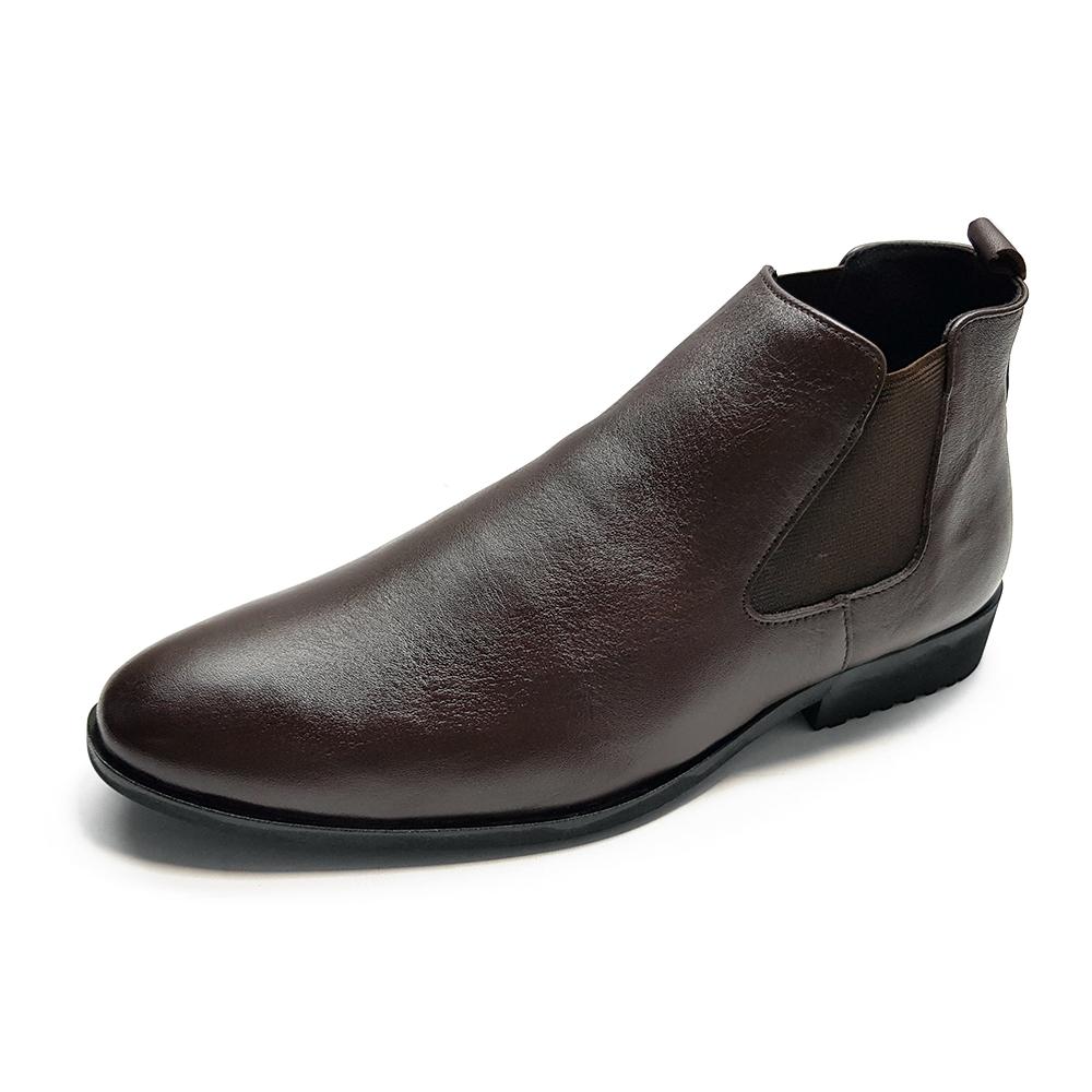 Giày Boot Nam Cổ Lửng Da Bò Thật 100% Ensado CL03DMC (Đen-Nâu)