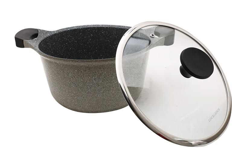 Nồi 2 tay cầm 20cm Lock&Lock Stone LCA6202D (Dùng bếp từ)