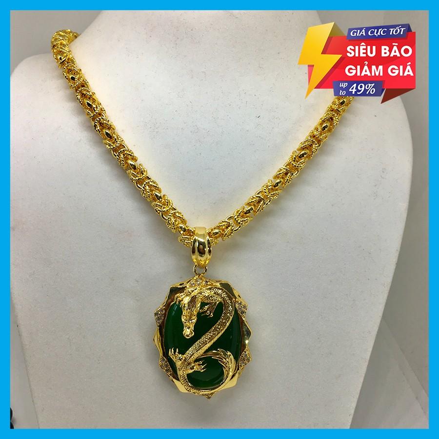 Dây chuyền nam phong thủy mạ vàng cao cấp, hut tài lộc + tặng vòng tay tỳ hưu cao cấp(miễn phí vận chuyển)