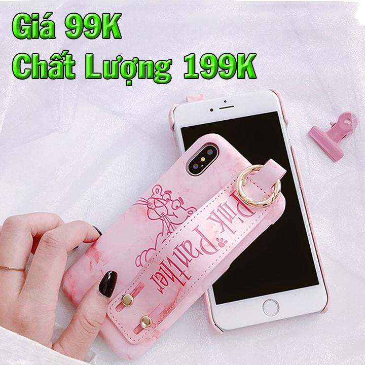 ỐP LƯNG IPHONE X / ỐP DA BÁO HỒNG IPX