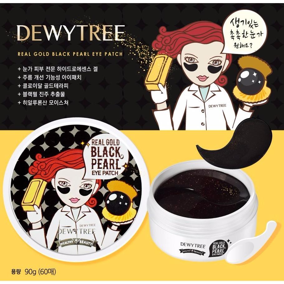Mặt Nạ Mắt Dewytree Real Gold Black Pearl Eye Patch 90g