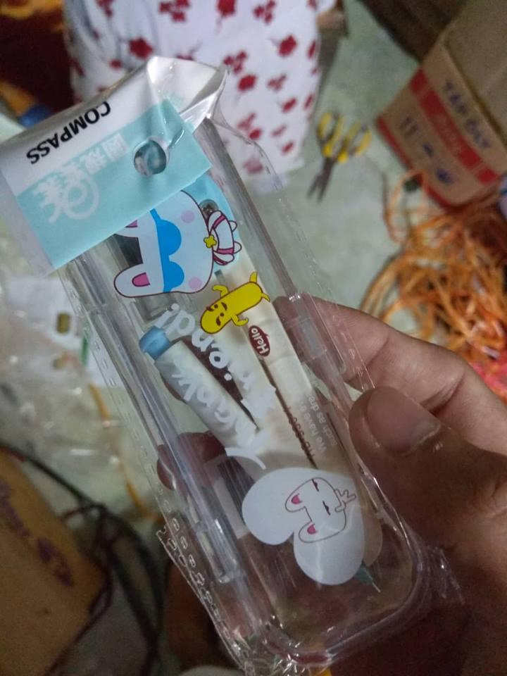 12 compa bút kim đẹp ( 1 hộp to )