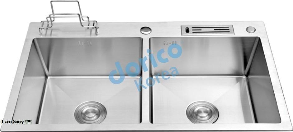 Chậu rửa chén DC-8245DDT INOX 304 nguyên khối