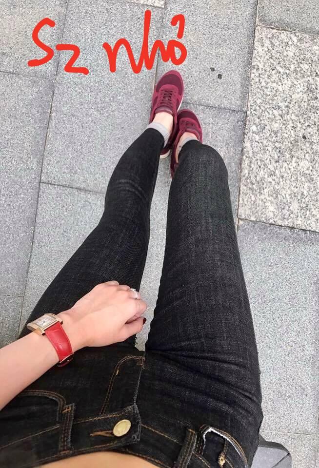 [HCM]Quần jean muối tiêu đen co dãn mạnh - MoliJeans