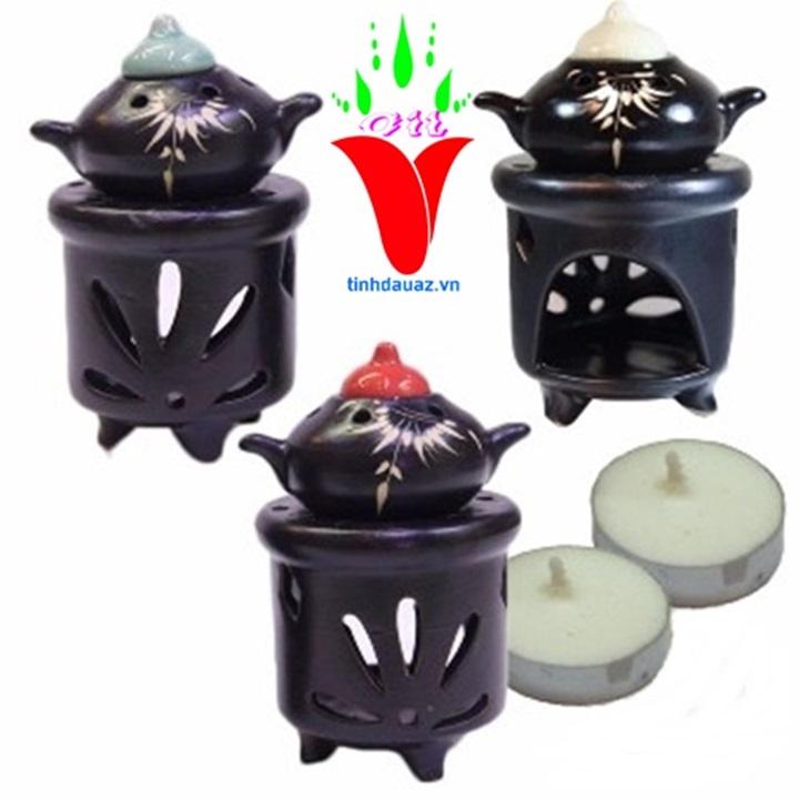 ĐÈN XÔNG TINH DẦU BẰNG NẾN HÌNH ẤM TRÀ