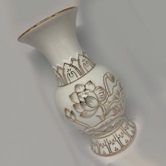 Bình bông bạch ngọc trắng 8" PT0110