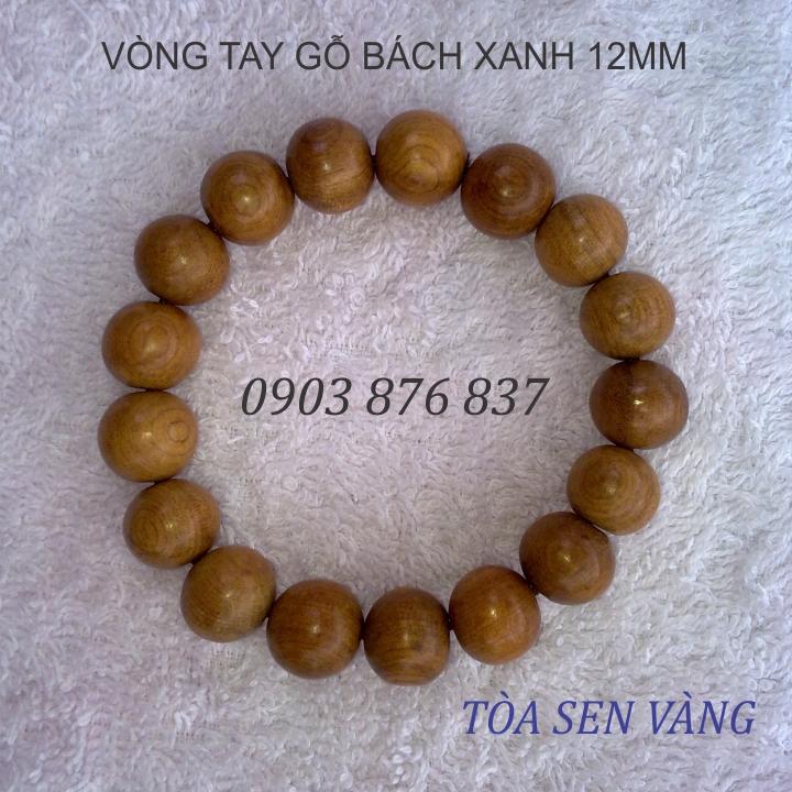 [HCM]Vòng tay gỗ bách xanh 12mm