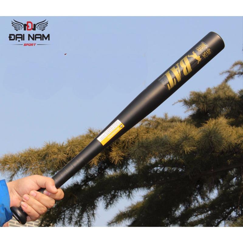 Gậy đánh bóng chày nhôm dài 80cm tập thể thao (Màu đen)