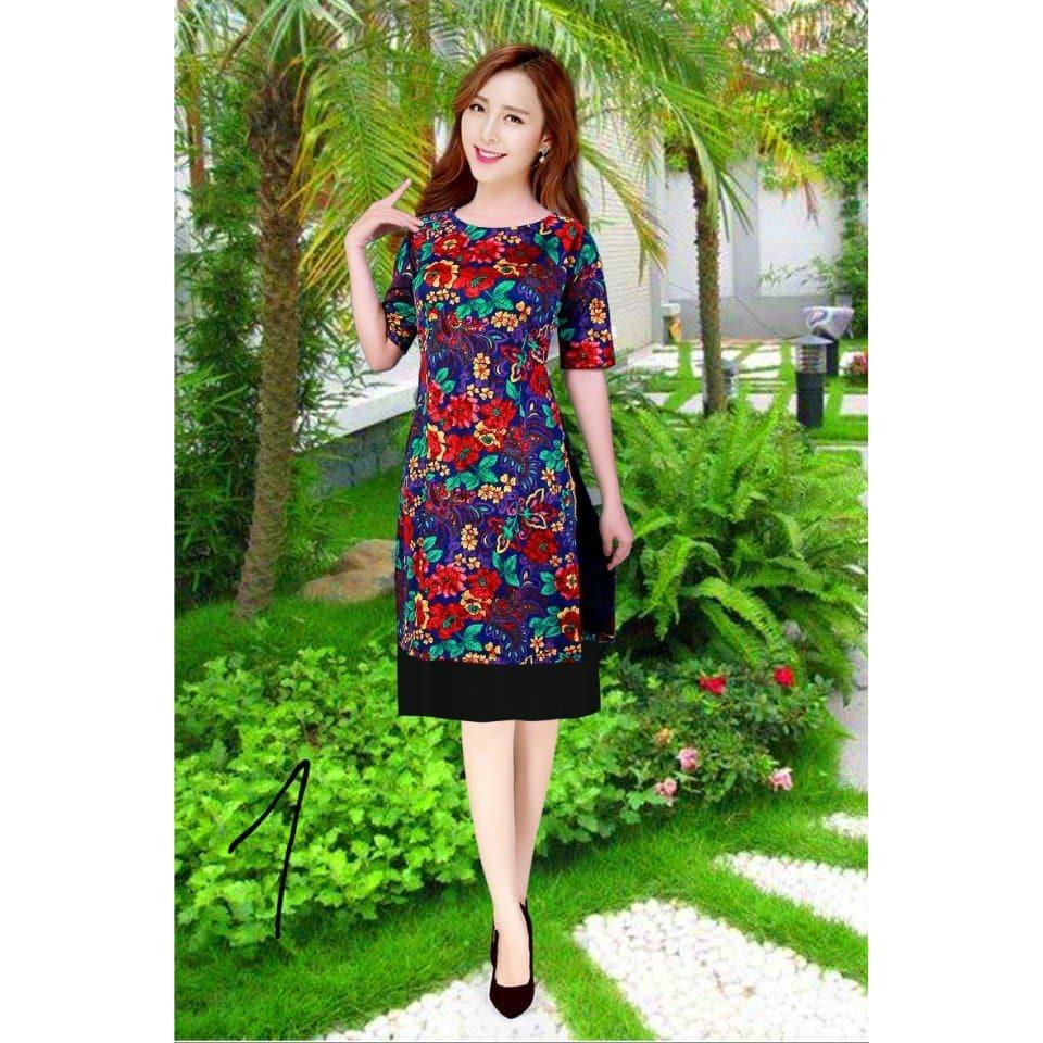 ÁO DÀI CÁCH TÂN GẤM THUN(KHONG KÈM VÁY)